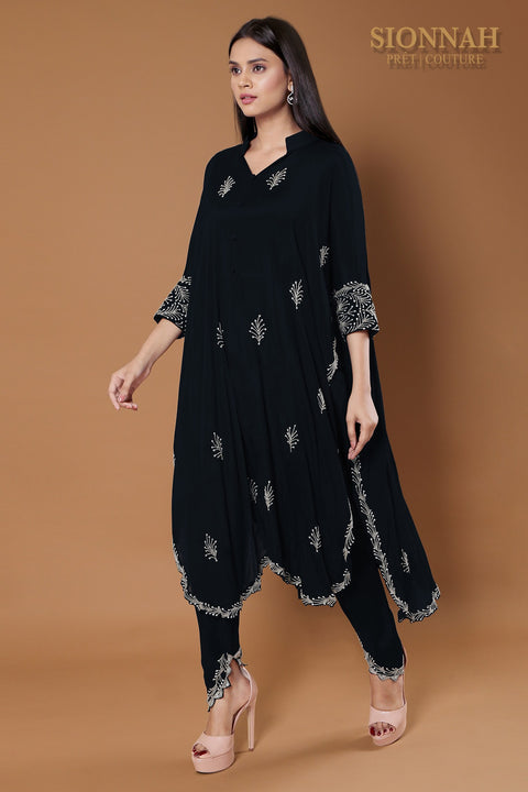 Navy blue Kaftan tunic.