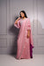 Pink Saree drape gown.